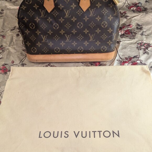 Louis Vuitton Alma PM Monogram Canvas Leather Hand Bag Authentic Vintage - Picture 8 of 16